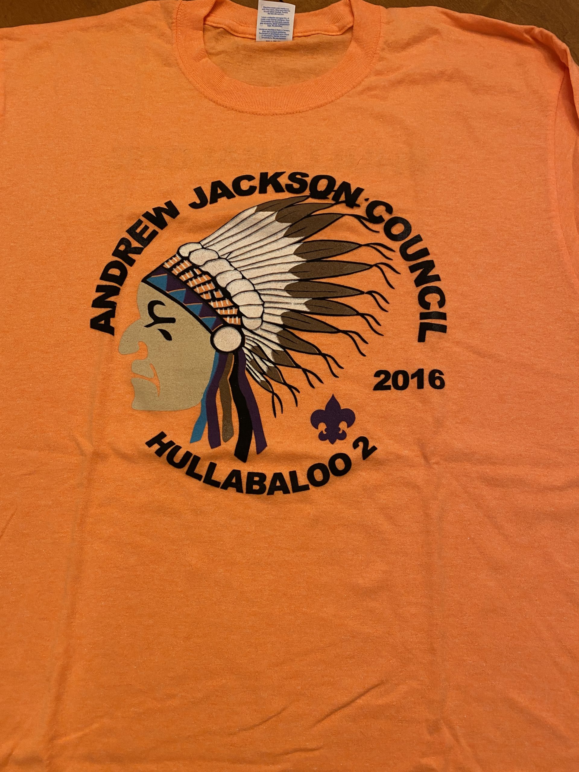 2016 Hullabaloo orange with feather headdress - Adult L