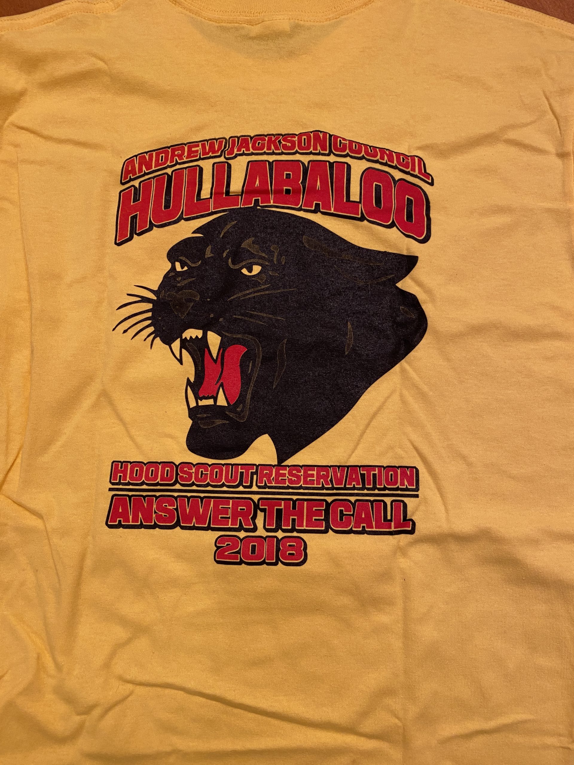 2018 Hullabaloo Yellow with Panther - Adult Medium